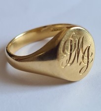 OLD 18CT GOLD RING 10.35GMS HALLMARKED