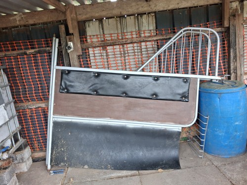 Metal horse box partition from - metal,