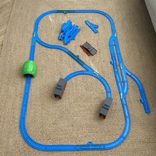 Vintage Tomy Trackmaster - Blue track and tunnels bundle. used good - free p&p