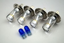 VW GOLF 2006-2008 4 x H7 LED WHITE  SMD 30W 12V BULBS LAMP + 501