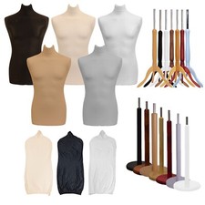 Male Tailors Dummy Bust Dressmakers Fashion Mannequin Students Shop Display