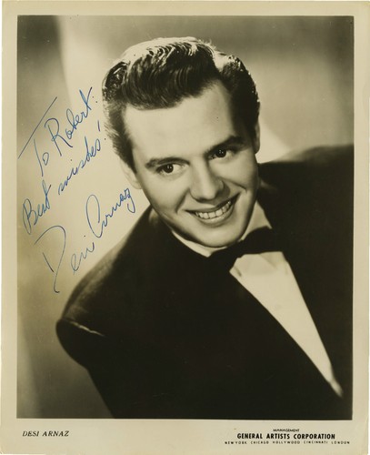 Desi arnaz signed - photograph,