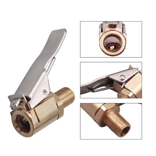 Brass car tire inflator - brass,