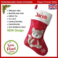 Personalised winter fox xmas - personalised,
