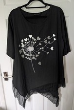 Beautiful Kurt Muller Woman Top - One Size Linen/Cotton Made In Italy