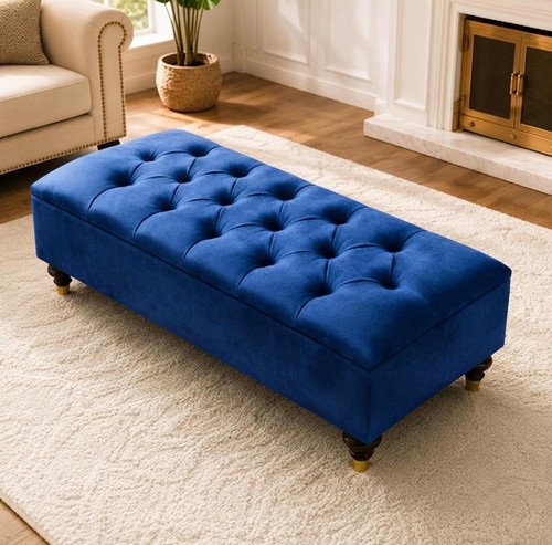 Chesterfield storage ottoman - storage,