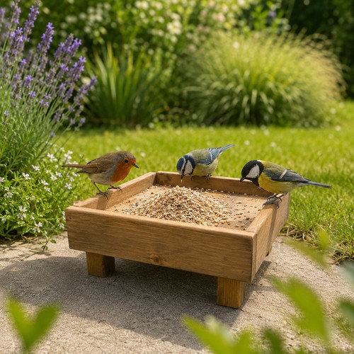 Wooden bird feeder tray extra - tray,