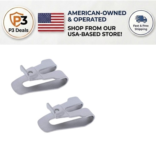 Silver ridgid belt clip hooks - silver,