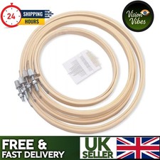 4Pcs 4 Sizes Round Bamboo
