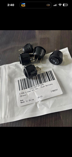23mm round rocker switch - 5x,