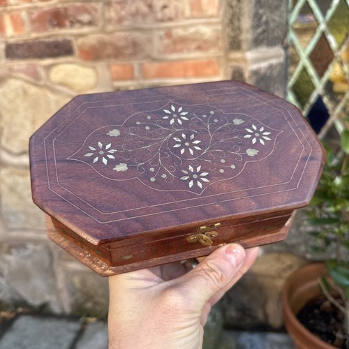 Wooden storage box jewellery - box,