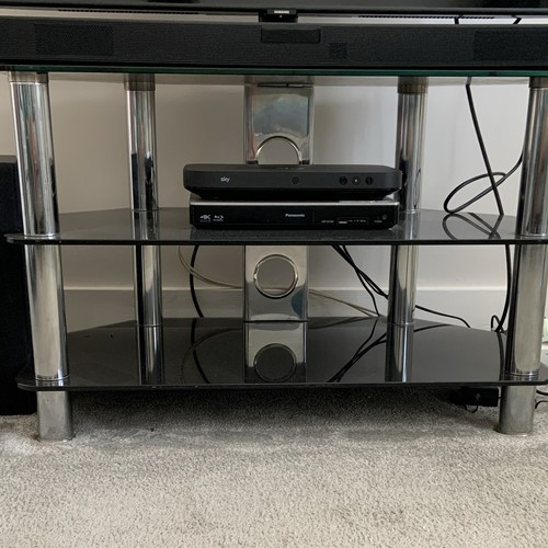 Black glass corner - black, stand