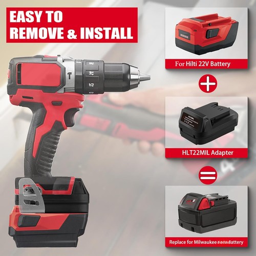 Battery adapter for hilti - adapter, 22v