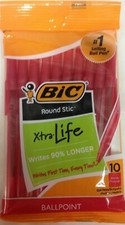 BIC Round Stic Xtra Life Red