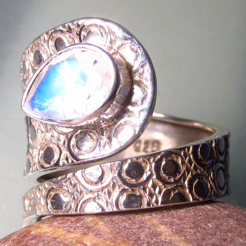 Sterling silver cut - , rainbow