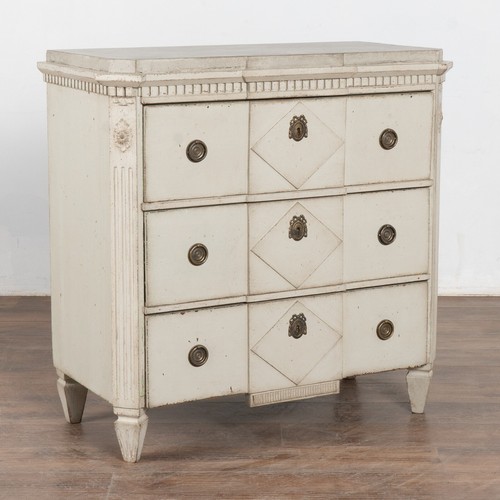 Gray gustavian swedish chest - gray,