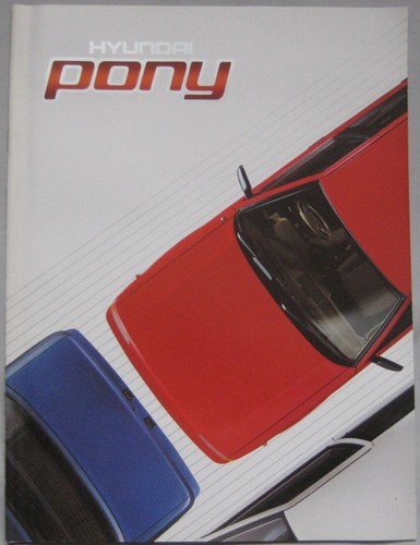1989 hyundai pony - hyundai, brochure