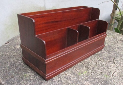 Vintage mahogany wooden letter - vintage,