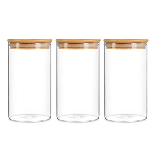Kitchen glass jar bamboo - kitchen,