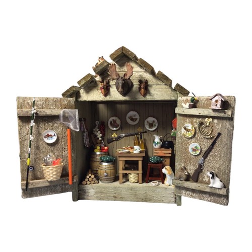 Dolls house hunting - hunting, lodge