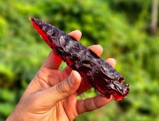 Red Obsidian Arrowhead –