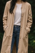 Next Lightweight Duster Coat Dusky Pink Size 10 – Casual Long Jacket Mac