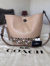 COACH 1941 LARGE BEIGE LEATHER