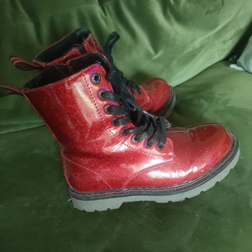 Rrp red glitter boots - rrp,