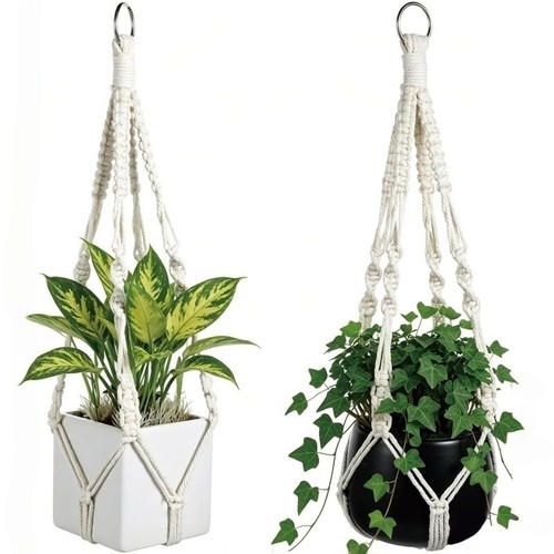 Macrame plant hanger - macrame, hanger,
