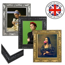 WIDE Ornate Shabby Chic Antique swept Picture frame photo frame  Gold  MUSE