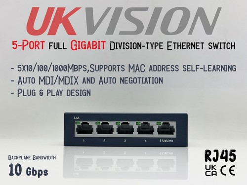Port gigabit ethernet switch - 5-port,