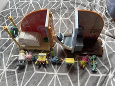 SpongeBob SquarePants House Bed Rooms Krusty Krab Play sets Toys Figures Rare