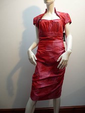 LINEA RAFFAELLI RED DRESS & BOLERO   WEDDING / RACES / PARTY  UK 10  £630   BNWT