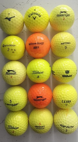 Used mixed coloured golf - used,