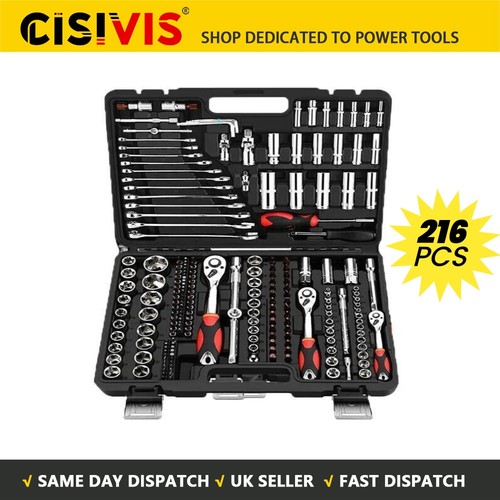 216pcs socket set 1 - 216pcs, 1/4