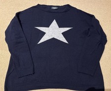 Luella Navy 50% Cashmere Star