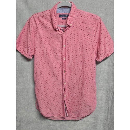 Zara man slim fit pink - pink, micro