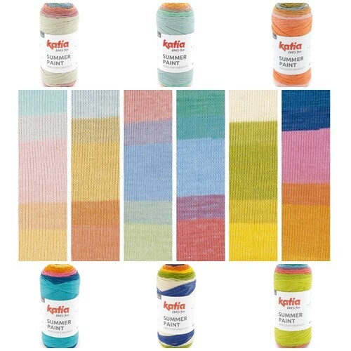Katia yarn summer - paint, 150g