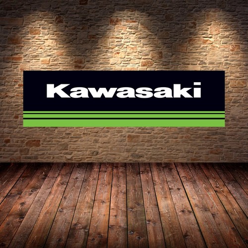 Kawasaki green banner garage - kawasaki,