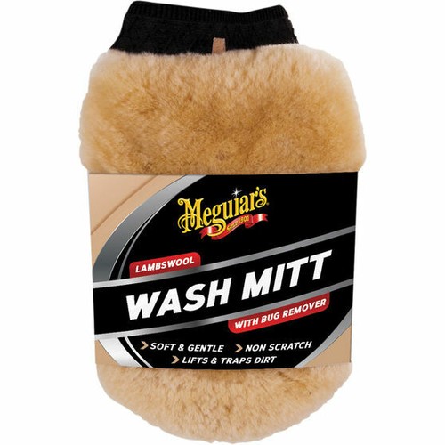 Meguiars lambswool wash mitt - lambswool,