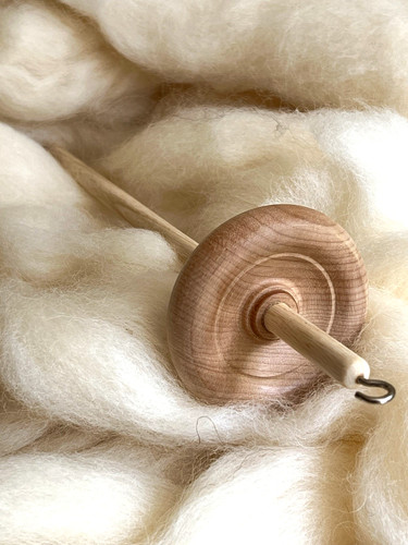 Drop spindle for wool spinning - for,