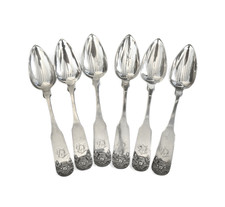 Antique Coin Silver Spoons by