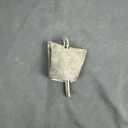 Vintage hand forged metal cow - metal,