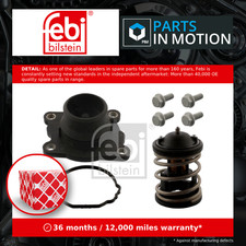 Coolant Thermostat fits MINI ONE R56 1.6D 10 to 13 N47C16A 11517805191 Febi New