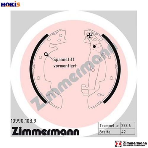Brake shoe set 10990 - brake, for