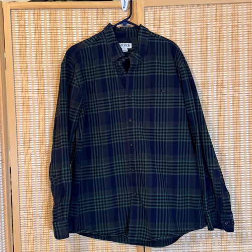 Orvis mens large plaid flannel - large,