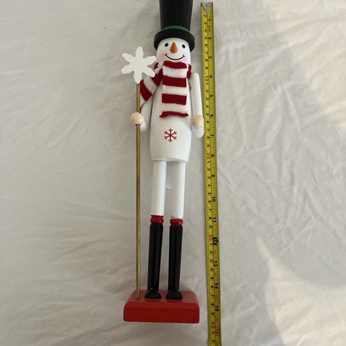 15in tall wood snowman - 15in,