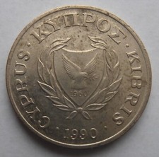 CYPRUS 2 CENTS 1990