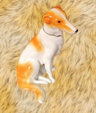 Fritz Pfeffer Gotha Porcelain Russian Wolfhound Borzoi Vintage 4 in