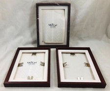 Villeroy & and Boch 3 x VILBOCARD dark wood colour frames LARGE 22cm by 17cm